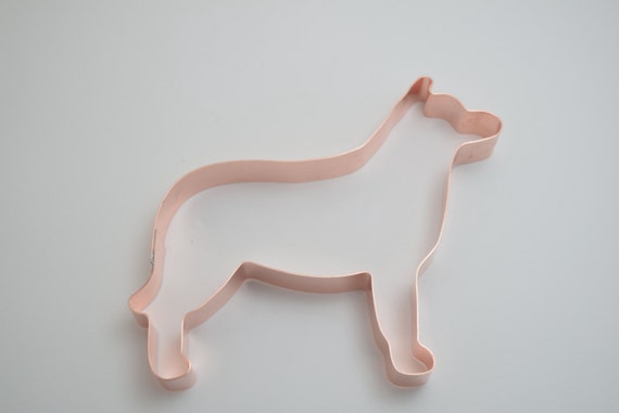 Smooth Collie ~ Copper Dog Breed Cookie Cutter - Handcrafted by The Fussy Pup