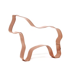 4 1/2 Inch Swedish Dala Horse Copper Cookie Cutter - Handcrafted by The Fussy Pup