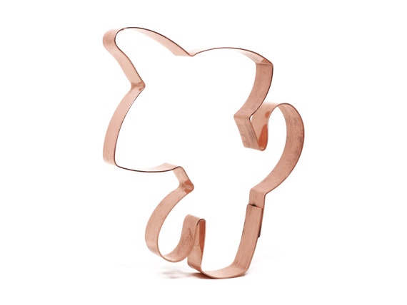 Cactus with Sombrero Cookie Cutter, Handcrafted Copper by The Fussy Pup, 4 x 4.25 Inches