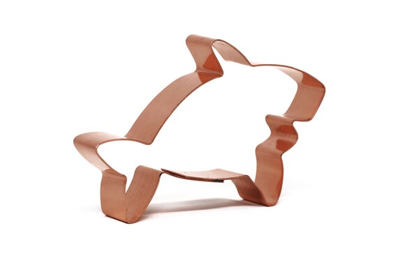 Small Cute Shark  Copper Fish Cookie Cutter - Handcrafted by The Fussy Pup