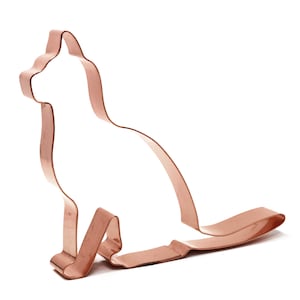 Egyptian Mau Cat Cookie Cutter – 4 Inch Copper Cat Lover Gift for Baking Cookies or Pet Treats – Made in USA