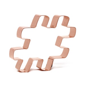 Social Media Hashtag Symbol Copper # Cookie Cutter  - Handcrafted by The Fussy Pup