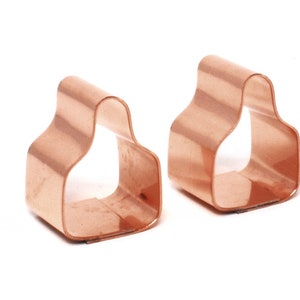 Set of 2 Tiny Little Cattle Ear Tag Cookie Cutters - Handcrafted by The Fussy Pup