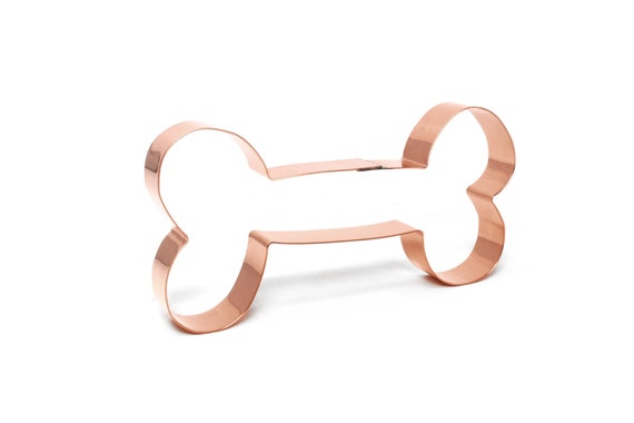 8 Inch Jumbo Funky Dog Bone Cookie Cutter 8 X 4 inches - Handcrafted Copper Cookie  Cutter by The Fussy Pup