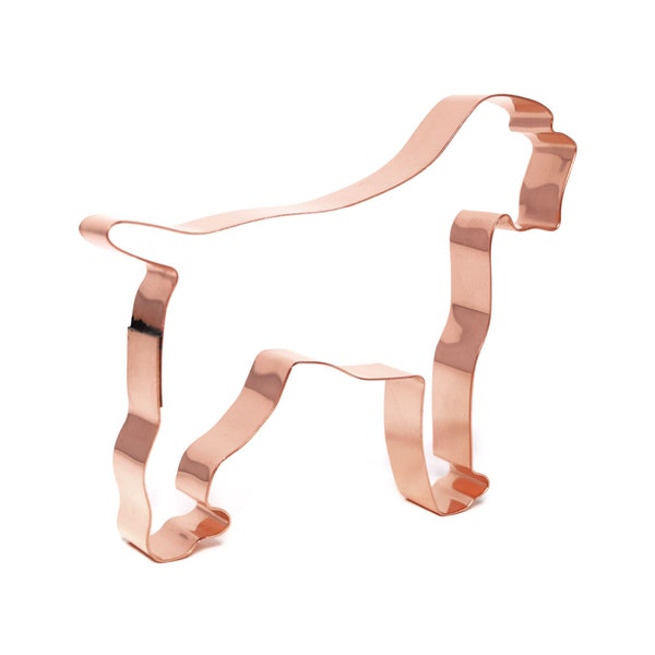 Wirehaired Pointing Griffon Dog Breed Cookie Cutter 5 X 4.25 inches - Handcrafted Copper Cookie Cutter by The Fussy Pup