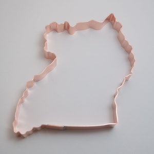 Small Republic of Uganda ~  African Country Copper Cookie Cutter - Handcrafted by The Fussy Pup