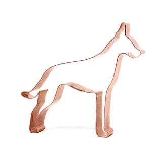 Cirneco dell&#39;Etna Dog Cookie Cutter: Handcrafted Copper, 4 X 3.75 inches
