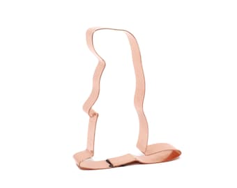 Copper Groundhog Cookie Cutter - Classic Animal Design (3 x 4 inches) - Made in USA