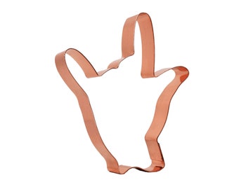 Copper I Love You Hand Cookie Cutter: ASL Baking Tool (4 x 4.5 inches)