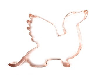 Dachshund Dog Angel with Wings ~ Copper Cookie Cutter - Handcrafted by The Fussy Pup