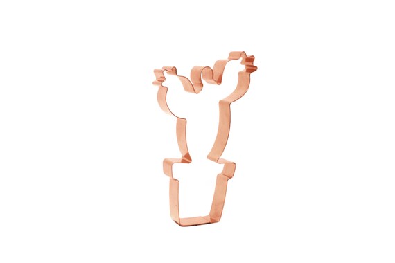 Prickly Pear Flower Pot Cactus Cookie Cutter - Handcrafted by The Fussy Pup