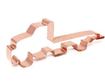 Flatbed Tow Truck Copper Cookie Cutter  - Handcrafted by The Fussy Pup