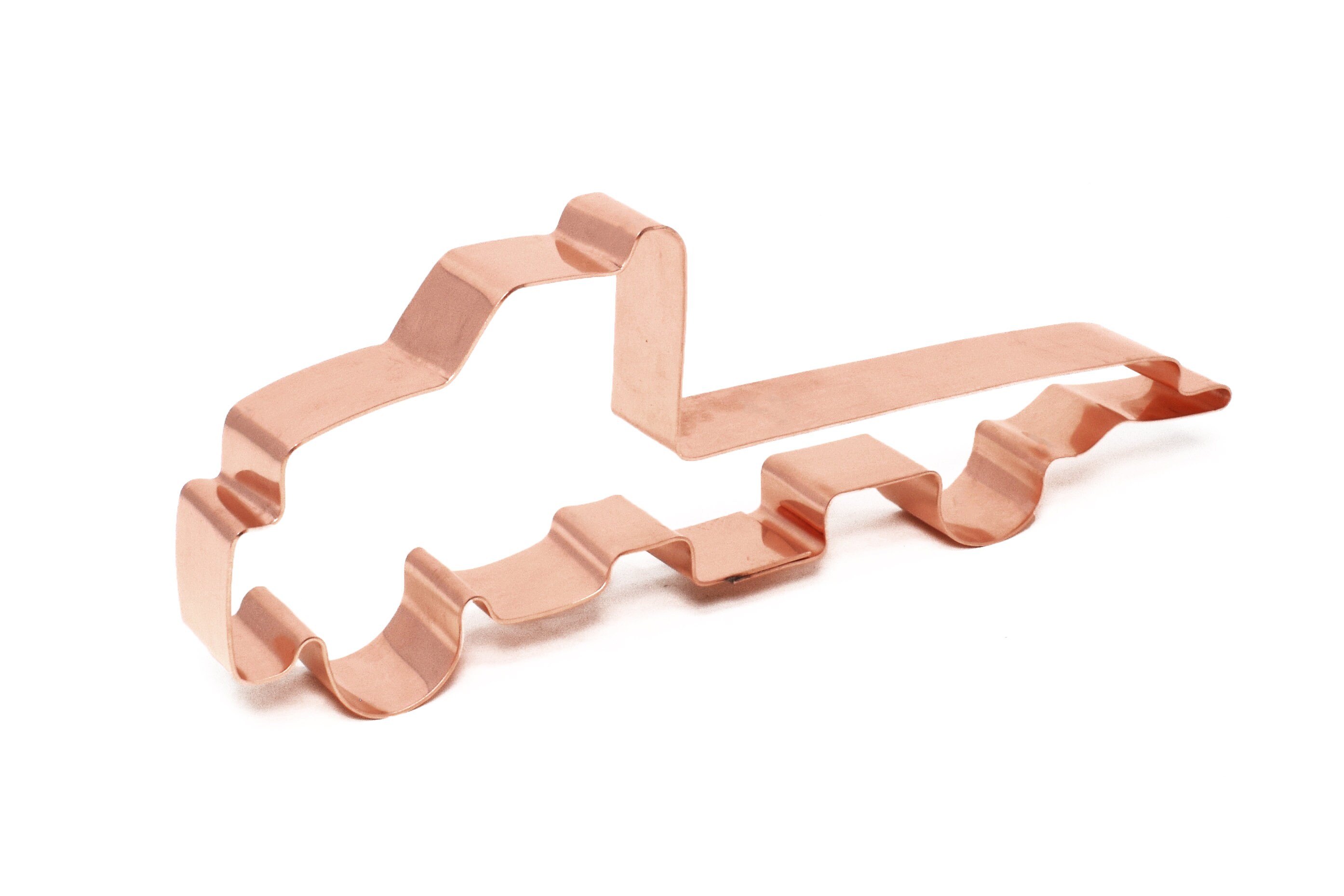 Flatbed Tow Truck Copper Cookie Cutter Handcrafted by The Fussy Pup