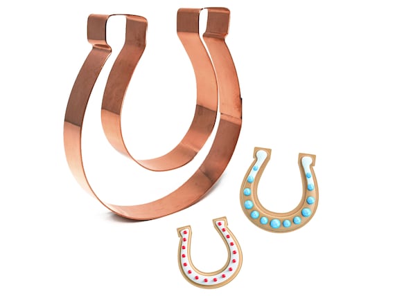 4 inch Horseshoe ~ Copper Cookie Cutter ~ Handcrafted by The Fussy Pup