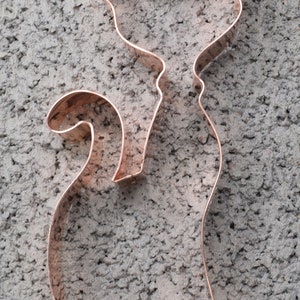 Fancy Kitty Copper Cookie Cutter Handcrafted by The Fussy Pup image 2