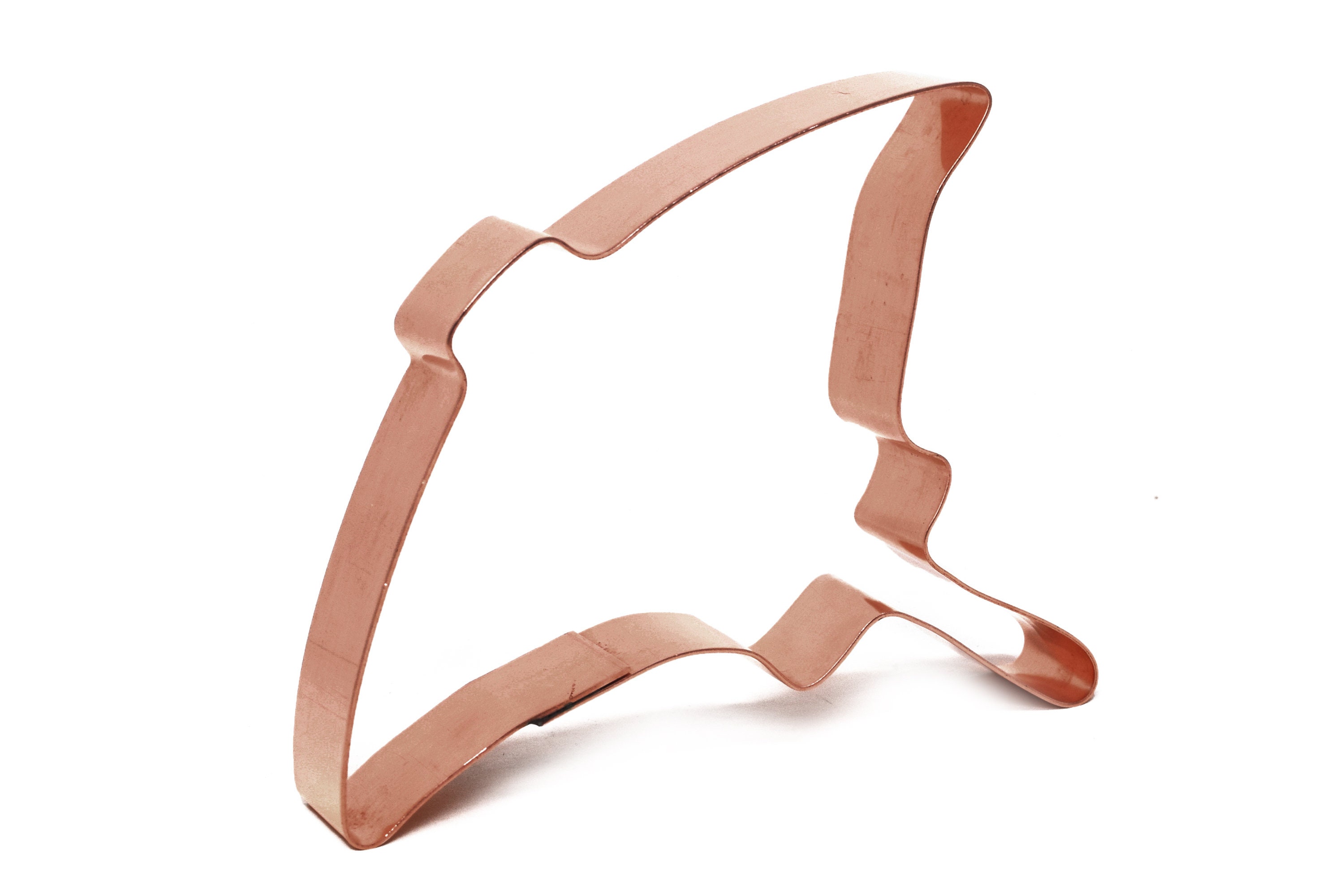 Cute Stingray Copper Cookie Cutter Handcrafted by The Fussy Pup