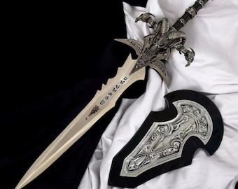 Frostmourne Sword Replica | Full Metal Lich King Cosplay Prop | Wow Inspired Warcraft Blade