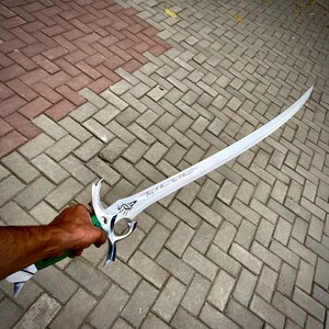 Épée de la roue du temps forgée à la main - Viking Buster Blade - Édition collector sword+leather cover