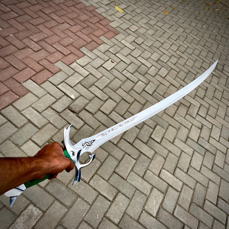 Épée de la roue du temps forgée à la main - Viking Buster Blade - Édition collector sword+leather cover