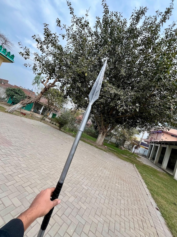 Handcrafted Medieval Spear | Viking Style Steel Spear | Cosplay, LARP & Wall Decor