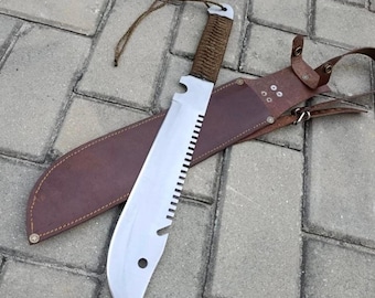 Supernatural Dean's Machete Replica - Handmade Stainless Steel Cosplay Prop with Sheath