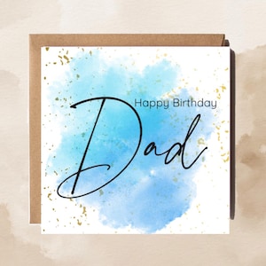 Biglietto di auguri // Biglietto di compleanno // Buon compleanno papà // Biglietti per lui // Personalizzato