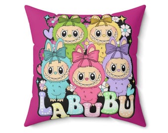 Colorful Cartoon Pillow, Decorative Cushion for Kids Room, Cute Home Accent, Gift for Nursery, Playroom Decor, Fun Throw Pillow