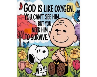 Inspirational Matte Vertical Posters, Charlie Brown Art, Motivational Wall Decor, Gift for Friends, Positive Home Decor, Spiritual Quotes