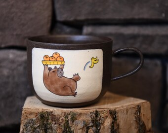 陶器製のカピバラの置物。 - Etsy 日本