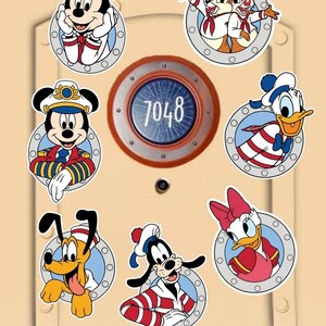 Disney Cruise-deurmagneten: Mickey and Friends-patrijspoortontwerp