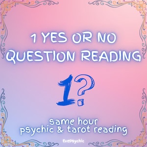 Yes or No Question Reading - Accurate Psychic Medium Reading, Pendulum Divination, Same Hour Reading, Spiritual Guidance & Future Insights