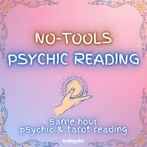 Lecture psychique sans outils - MÊME HEURE Lecture d'amour précise et détaillée, lecture moyenne, lecture intuitive clairvoyante sans carte, pas de cartes de tarot