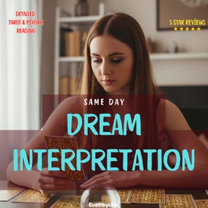 Psychic Dream Interpretation Reading: Tarot Analysis & Guidance