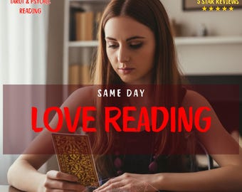Intuitive Love Tarot Reading: Same Day Psychic Guidance, Relationship Medium Reading