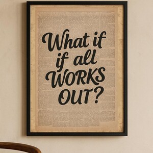 Black Positive Quote Print Newspaper Girly Dorm Decor Apartment Aesthetic Print Bathroom Affirmation Art Preppy Black Wall Art Motivational