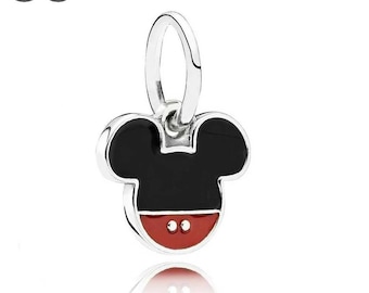 Disney Mickey Mouse Icon Charm | Sterling Silver, Cubic Zirconia