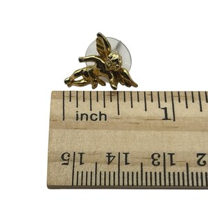 Pendientes de ángel querubín con pasador estilo vintage dorado, religiosos y cristianos. imagen 7