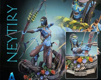 James Cameron's AVATAR - Neytiri Statue Collectibles, Premium 3D Printed & Painted