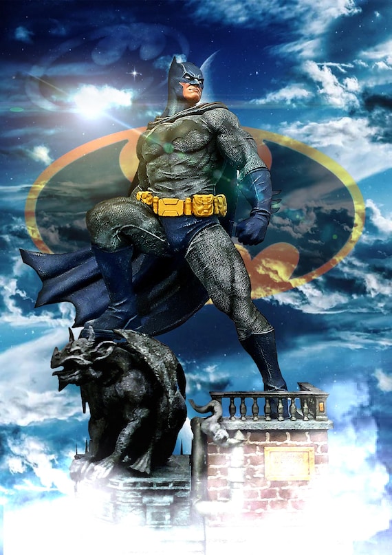 BATMAN ARKHAM ASYLUM Statue Collectibles, Premium 3D Printed