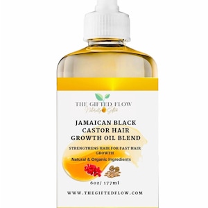 Jamaicaanse zwarte ricinusoliemix, snelle haargroeiolie (6oz)