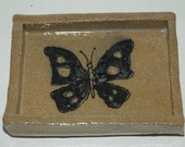 Handmade Stoneware Butterfly Soap Dish