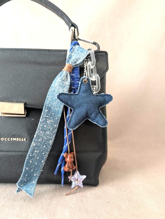 Dije de estrella vaquera para bolso: accesorio estético con