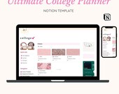 Notion Template for College Pink Planner