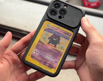 Funda para móvil con diseño de cartas coleccionables | Funda para iPhone con diseño de cartas coleccionables | Soporte para cartas coleccionables | Regalo para coleccionistas | Estuche para cartas coleccionables