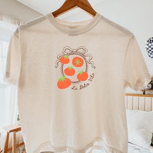 La Dolce Vita shirt | La Dolce Vita tshirt | Tomato tee | Tomato girl summer | Italy tee shirt | Italian summer shirt | Ciao bella tshirt