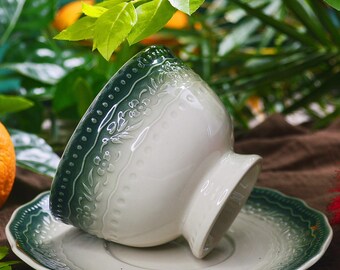 Vintage European Style Cup - Boujee Sprinkle Design for Tea & Beverage