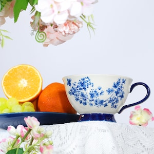 Chinese Willow Tea Cup - Luxury Home Decor | Vintage-Inspired Dinnerware