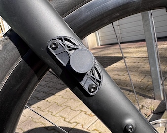 Bicycle light mount for fork mounting – 3D printed, compatible with handlebar lights