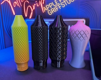 Tattoo Grip for Apple Pencil Pro | Ergonomic TPU Grip | Grip Thickening 30–40mm | For 9mm Diameter Stylus | Tattoo | Drawing