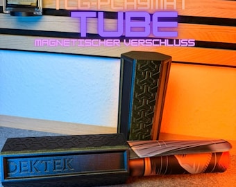 TCG Playmat Tube | Magnetic Playmat Case | 3D Printed & Handmade in Germany | Playmat Case for 61 × 35.5 cm | MTG